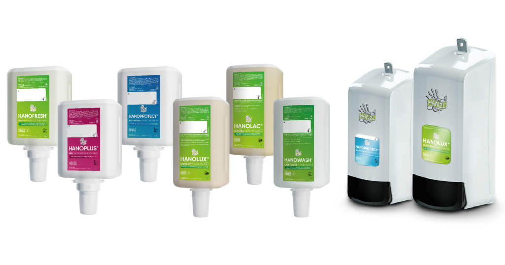 duroline skin protection cream and hand hygiene product range